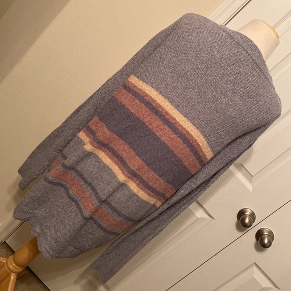 NWOT Becool Long Sleeve Striped Tunic Crewneck Sweater - Picture 2 of 5